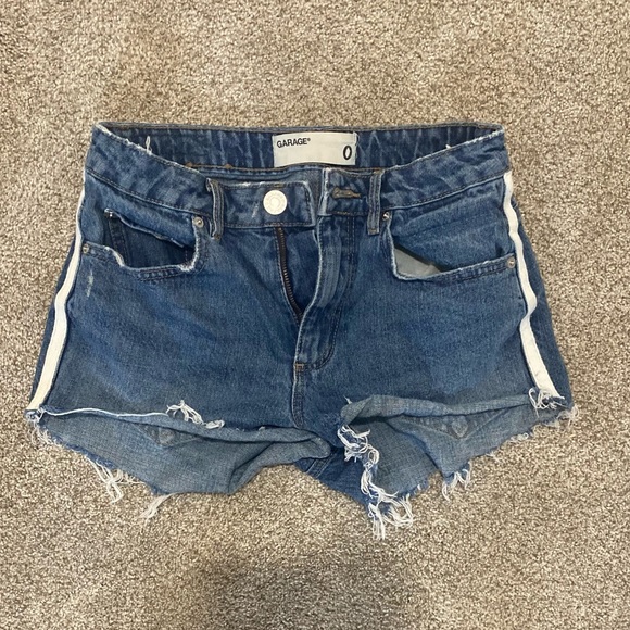 Garage high rise denim shorts - Picture 1 of 4